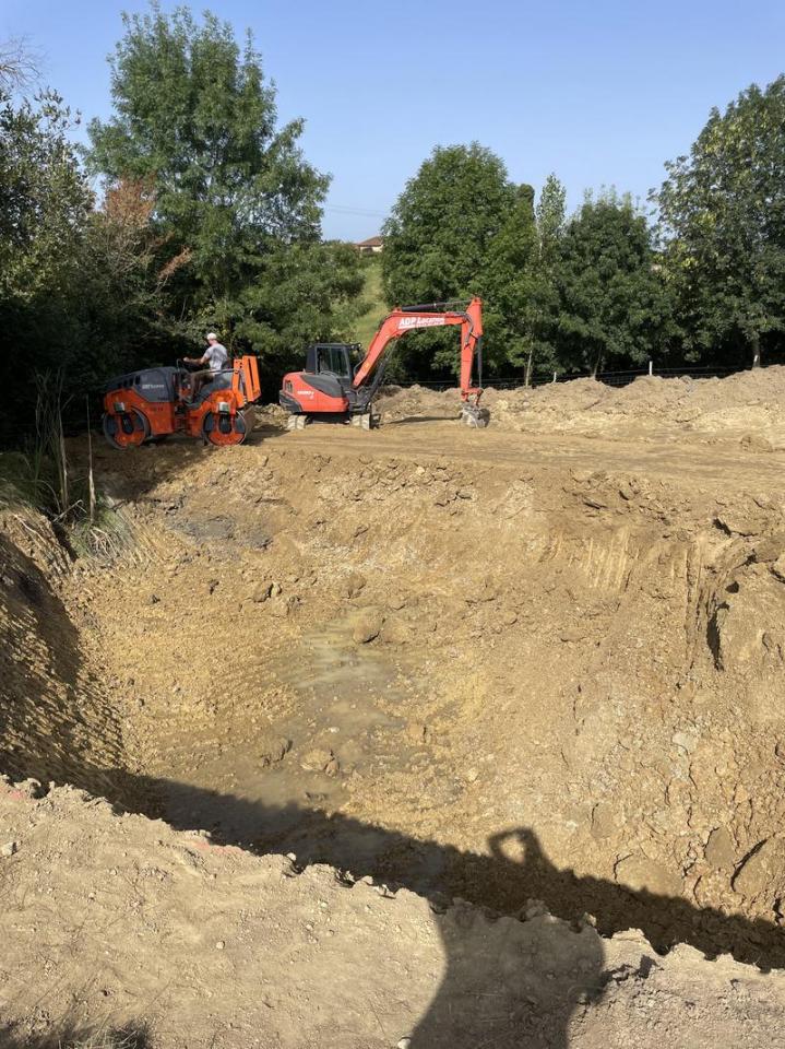 Travaux de rétention d'eau pluviale Saint-Gaudens