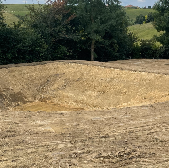 Travaux de rétention d'eau pluviale Saint-Gaudens